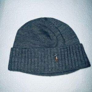 Ralph Lauren Heather Gray Knit Hat
